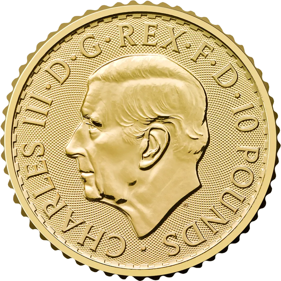 1/10 oz Britannia Charles III Gold Coin - 2026