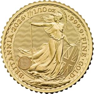 1/10 oz Britannia Charles III Gold Coin - 2026