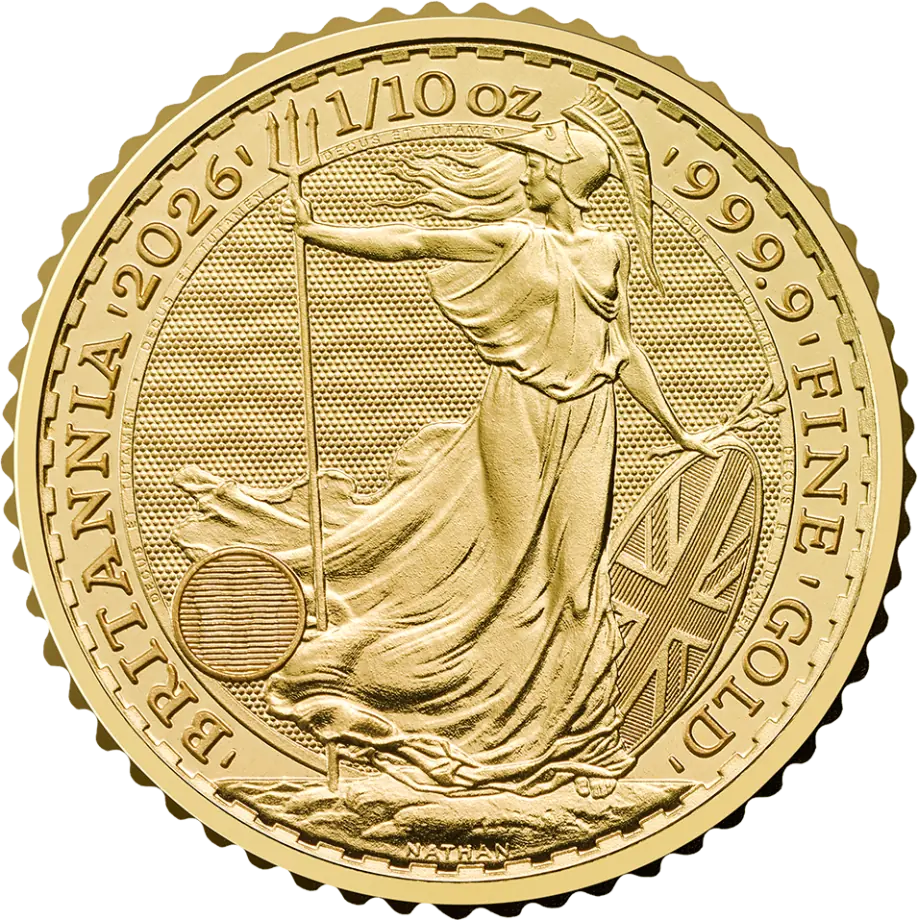 1/10 oz Britannia Charles III Gold Coin - 2026