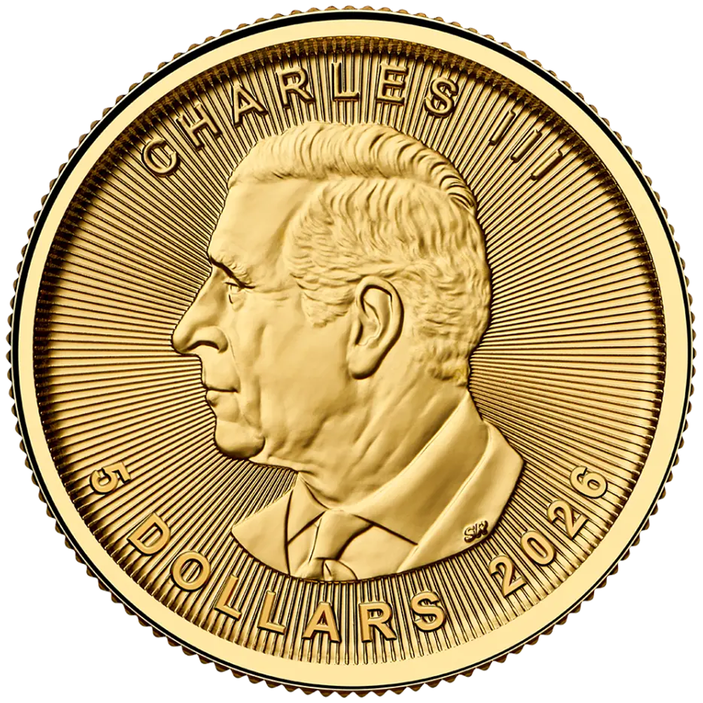 Златна монета Канадски Кленов Лист – 1/10 унция, 2026 - GBGOLD
