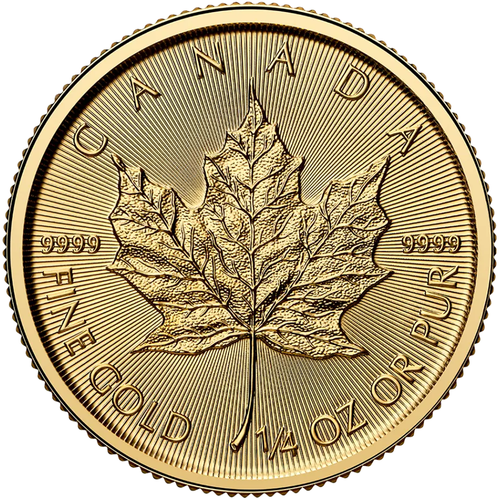 Canadian Maple Leaf Gold Coin – 1/4 oz, 2026 - GBGOLD