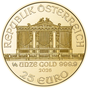 1/4 oz Vienna Philharmonic Gold Coin - 2026