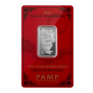 Silver Bar PAMP Lunar Legends - Year of the Dragon - 10g