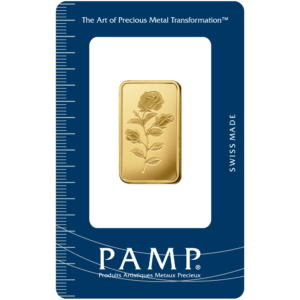 Gold Bar PAMP Rosa 1/2oz