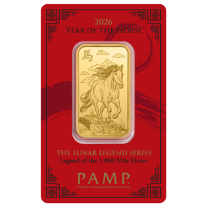 Gold Bar PAMP Lunar Legends 2026 Year of the Horse 1oz