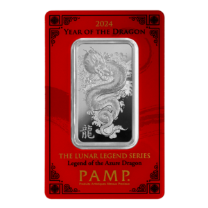 Silver Bar PAMP Lunar Legends - Year of the Dragon - 1oz