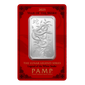 Silver Bar PAMP Lunar Legends - Year of the Snake - 1oz