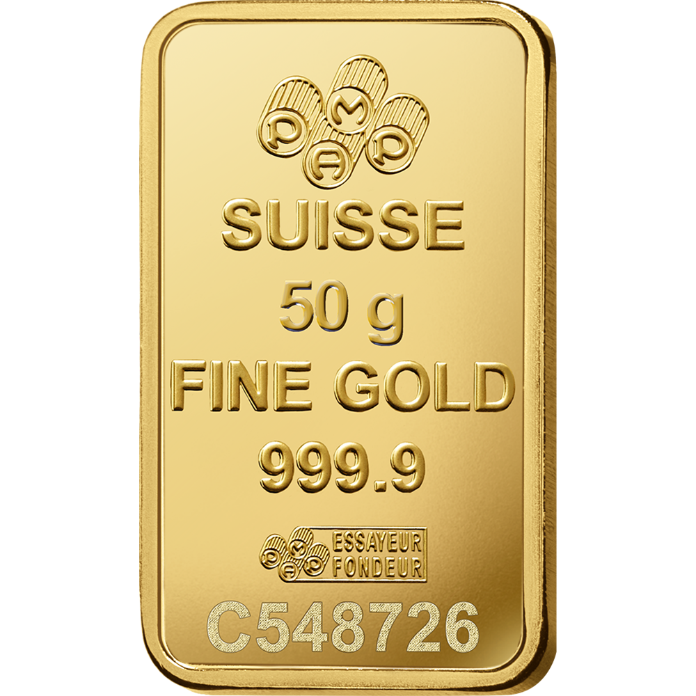 Gold Bar PAMP Lady Fortuna 50g