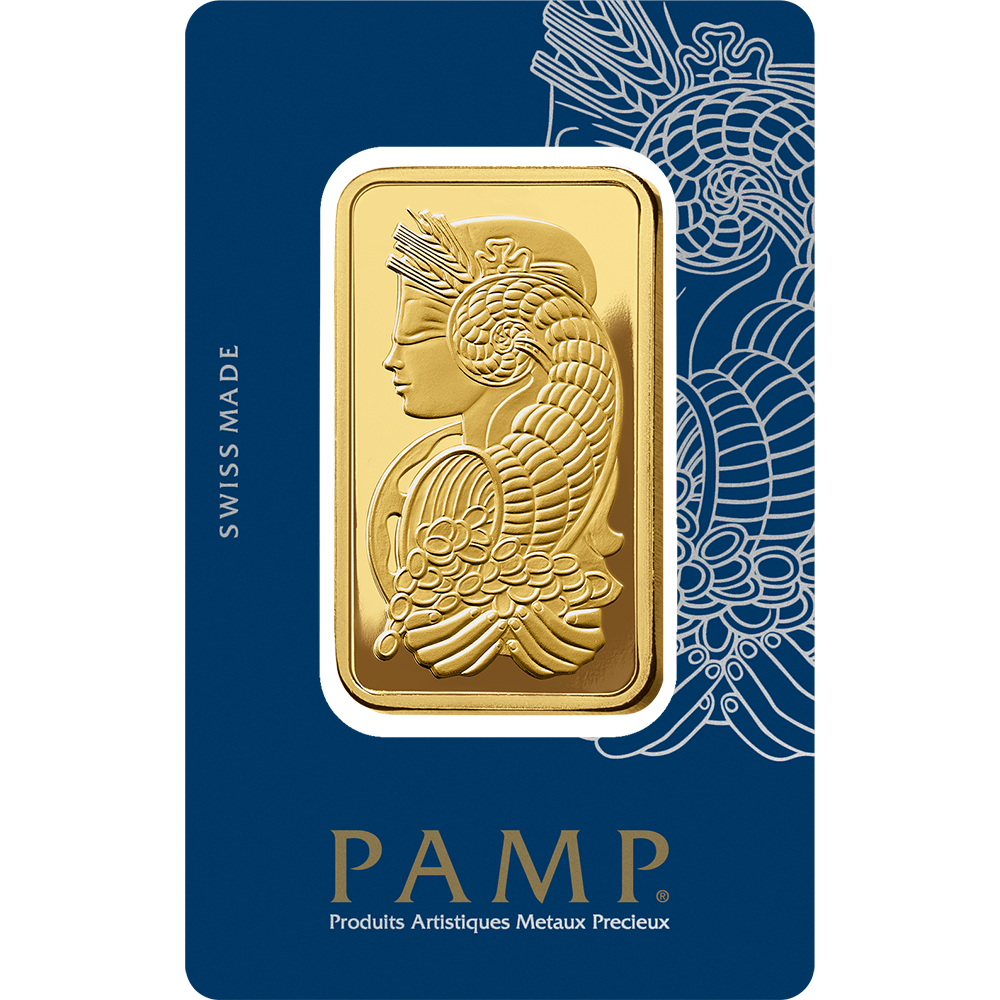 Gold Bar PAMP Lady Fortuna 50g