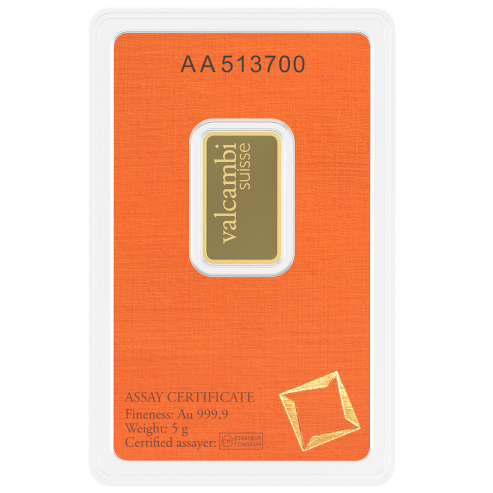 Gold Bar Valcambi - 2.5g