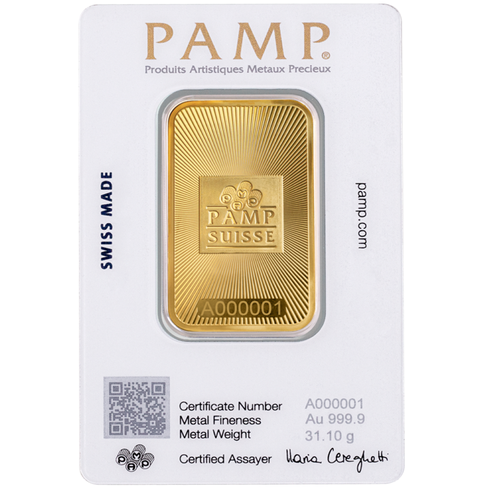 Златно кюлче PAMP Suisse - 1 унция - GBGOLD