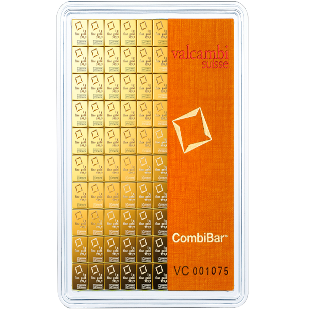 Valcambi 100 Gram Combi Gold Bar - GBGOLD